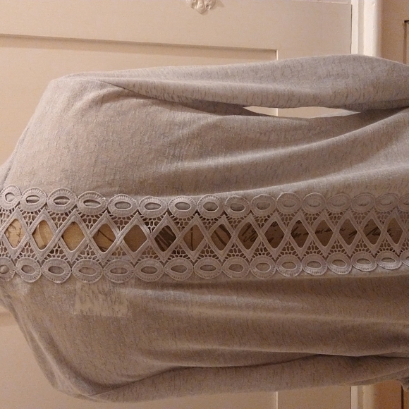 NWT a. moon light gray knit jacket Sz M - Picture 7 of 10